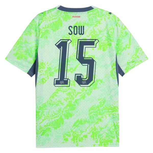 Maillot Suisse Djibril Sow 15 Homme Extérieur Coupe du Monde 2026 Maillot Suisse Djibril Sow 15 Homme Extérieur Coupe du Monde 2026