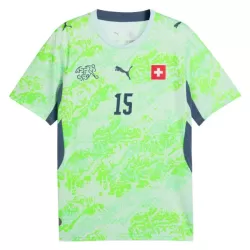 Maillot Suisse Djibril Sow 15 Homme Extérieur Coupe du Monde 2026