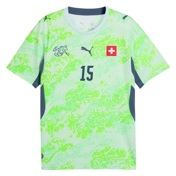 Maillot Suisse Djibril Sow 15 Homme Extérieur Coupe du Monde 2026