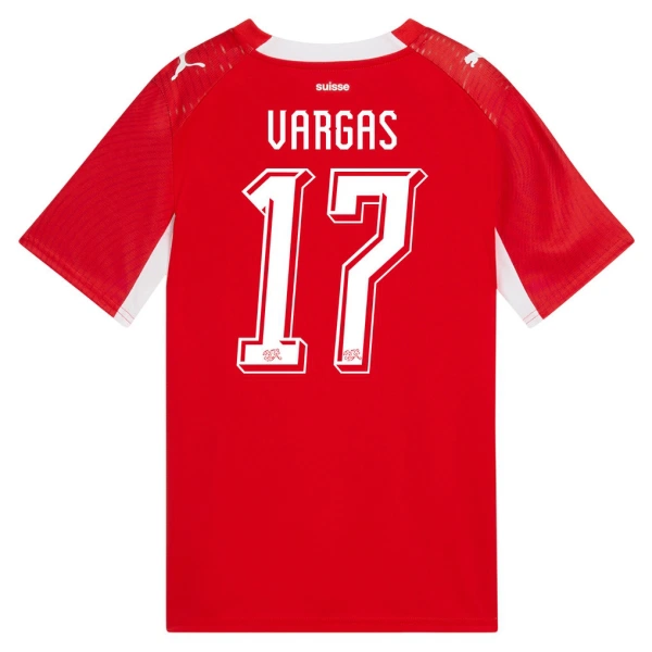 Maillot Suisse Vargas 17 Homme Domicile Coupe du Monde 2026 Maillot Suisse Vargas 17 Homme Domicile Coupe du Monde 2026