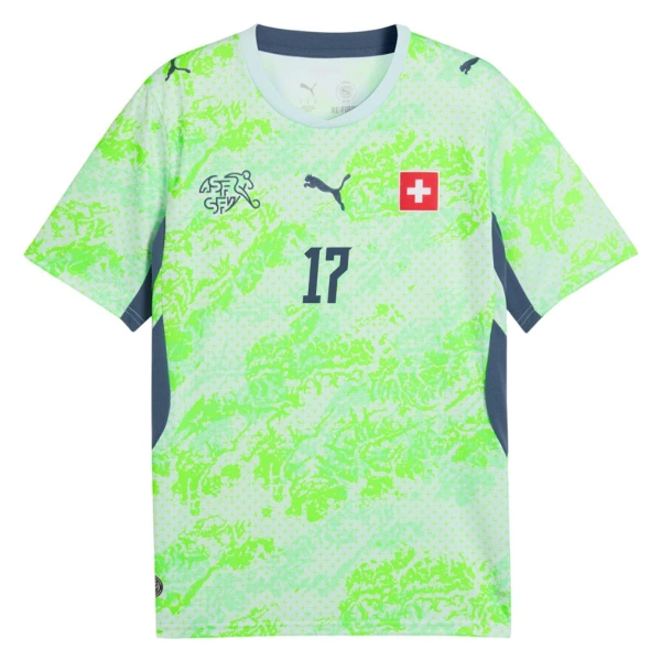 Maillot Suisse Vargas 17 Homme Extérieur Coupe du Monde 2026