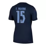 Maillot Uruguay Federico Valverde 15 Homme Extérieur Coupe du Monde 2026