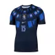 Maillot Uruguay Federico Valverde 15 Homme Extérieur Coupe du Monde 2026