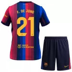 Maillot FC Barcelone Frenkie de Jong 21 Enfant Domicile 2026-27