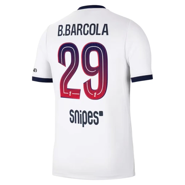 Maillot Paris Saint-Germain Bradley Barcola 29 Homme Extérieur 2026-27