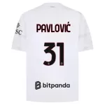 Maillot AC Milan Pavlovic 31 Homme Extérieur 2026-27