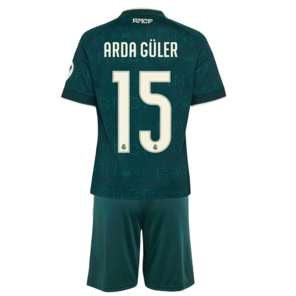 Maillot Real Madrid Arda Guler 15 Enfant Extérieur 2026-27