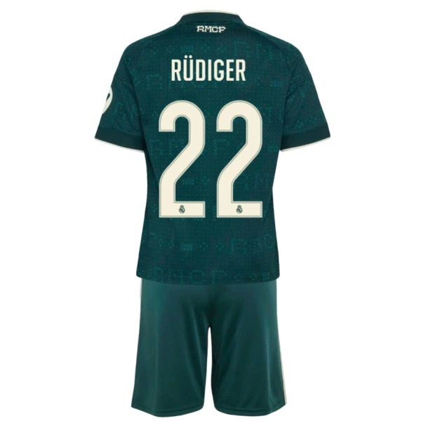 Maillot Real Madrid Rudiger 22 Enfant Extérieur 2026-27