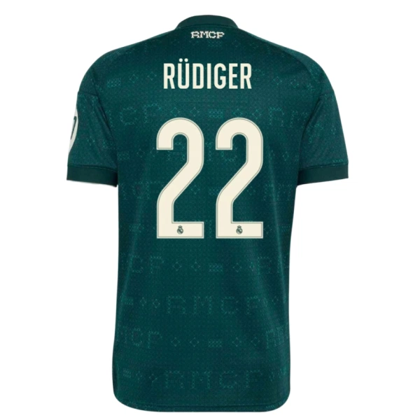 Maillot Real Madrid Rudiger 22 Homme Extérieur 2026-27 Maillot Real Madrid Rudiger 22 Homme Extérieur 2026-27
