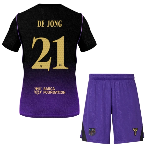 Maillot FC Barcelone Frenkie de Jong 21 Enfant Extérieur 2026-27