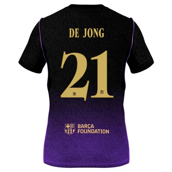 Maillot FC Barcelone Frenkie de Jong 21 Homme Extérieur 2026-27 Maillot FC Barcelone Frenkie de Jong 21 Homme Extérieur 2026-27