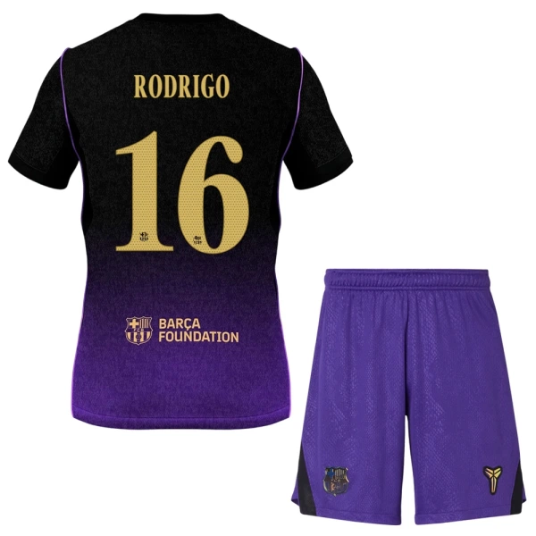 Maillot FC Barcelone Rodrigo 16 Enfant Extérieur 2026-27 Maillot FC Barcelone Rodrigo 16 Enfant Extérieur 2026-27