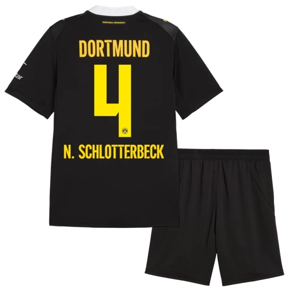 Maillot Borussia Dortmund N. Schlotterbeck 4 Enfant Extérieur 2026-27 Maillot Borussia Dortmund N. Schlotterbeck 4 Enfant Extérieur 2026-27