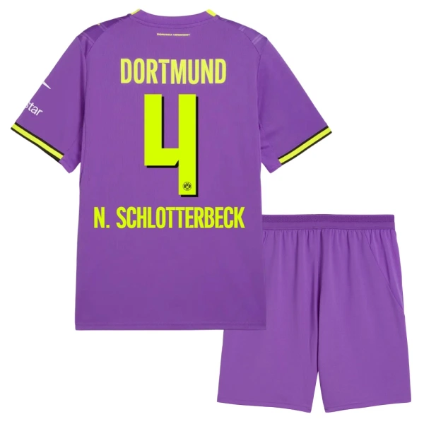 Maillot Borussia Dortmund N. Schlotterbeck 4 Enfant Third 2026-27 Maillot Borussia Dortmund N. Schlotterbeck 4 Enfant Third 2026-27