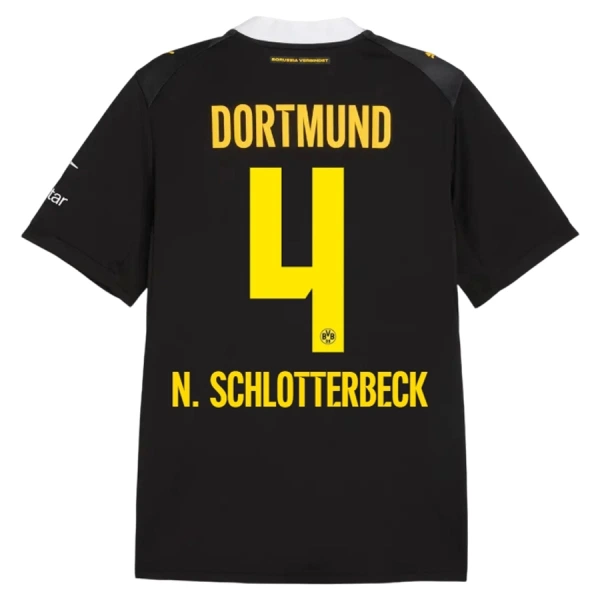 Maillot Borussia Dortmund N. Schlotterbeck 4 Homme Extérieur 2026-27 Maillot Borussia Dortmund N. Schlotterbeck 4 Homme Extérieur 2026-27