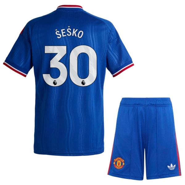 Maillot Manchester United Sesko 30 Enfant Extérieur 2026-27 Maillot Manchester United Sesko 30 Enfant Extérieur 2026-27