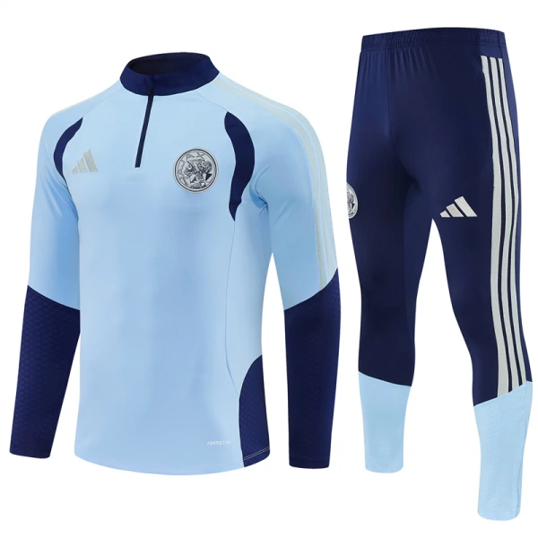 Ajax Amsterdam Sweat d'Entraînement Homme 2026-27 Quart-Zip Bleue Ajax Amsterdam Sweat d'Entraînement Homme 2026-27 Quart-Zip Bleue