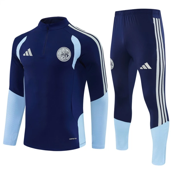 Ajax Amsterdam Sweat d'Entraînement Homme 2026-27 Quart-Zip Bleue Ajax Amsterdam Sweat d'Entraînement Homme 2026-27 Quart-Zip Bleue