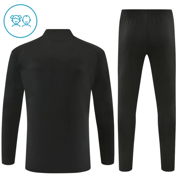 Arsenal Sweat d'Entraînement Enfant 2026-27 Quart-Zip Noire