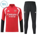 Arsenal Sweat d'Entraînement Enfant 2026-27 Quart-Zip Rouge