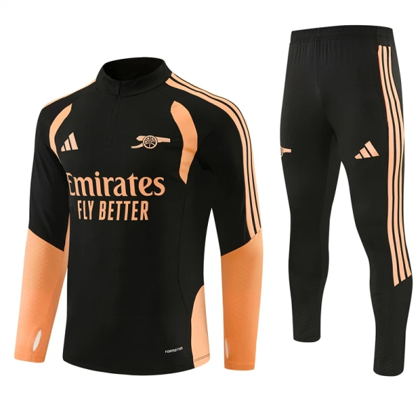 Arsenal Sweat d'Entraînement Homme 2026-27 Quart-Zip Noire Arsenal Sweat d'Entraînement Homme 2026-27 Quart-Zip Noire