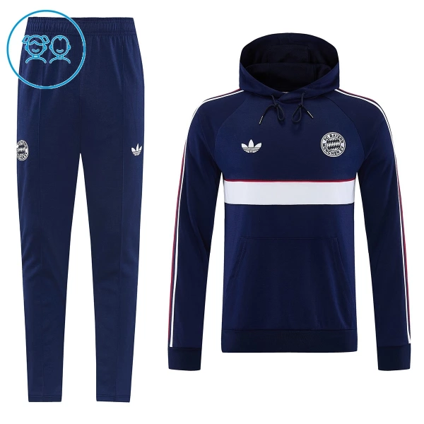 Bayern Munich Hoodie Sweat d'Entraînement Enfant 2026-27 Navy Bayern Munich Hoodie Sweat d'Entraînement Enfant 2026-27 Navy