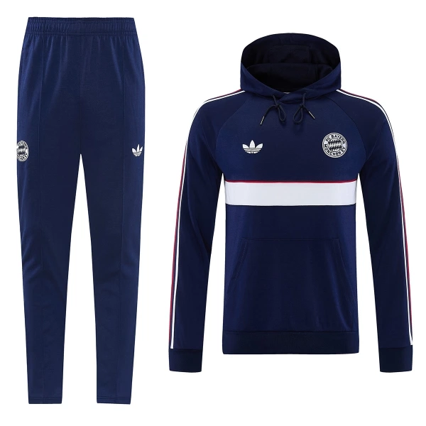 Bayern Munich Hoodie Sweat d'Entraînement Homme 2026-27 Navy Bayern Munich Hoodie Sweat d'Entraînement Homme 2026-27 Navy
