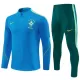 Brésil Sweat d'Entraînement Homme 2026-27 Quart-Zip Bleue Brésil Sweat d'Entraînement Homme 2026-27 Quart-Zip Bleue