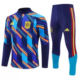 Espagne Sweat d'Entraînement Homme 2026-27 Quart-Zip Bleue Espagne Sweat d'Entraînement Homme 2026-27 Quart-Zip Bleue