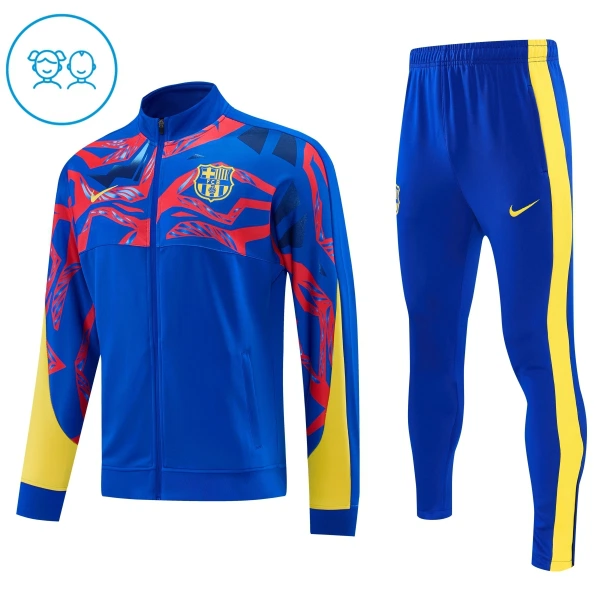 FC Barcelone Ensemble Vestes d'Entraînement Enfant 2026-27 Bleue FC Barcelone Ensemble Vestes d'Entraînement Enfant 2026-27 Bleue
