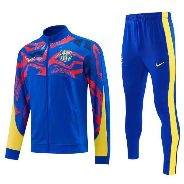 FC Barcelone Ensemble Vestes d'Entraînement Homme 2026-27 Bleue FC Barcelone Ensemble Vestes d'Entraînement Homme 2026-27 Bleue