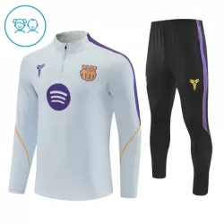 FC Barcelone Sweat d'Entraînement Enfant 2026-27 Quart-Zip Blanche FC Barcelone Sweat d'Entraînement Enfant 2026-27 Quart-Zip Blanche