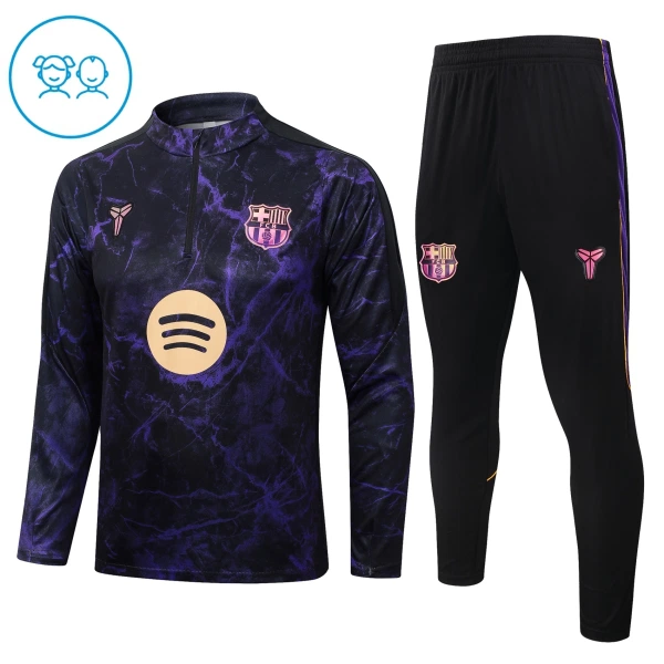 FC Barcelone Sweat d'Entraînement Enfant 2026-27 Quart-Zip Noire FC Barcelone Sweat d'Entraînement Enfant 2026-27 Quart-Zip Noire