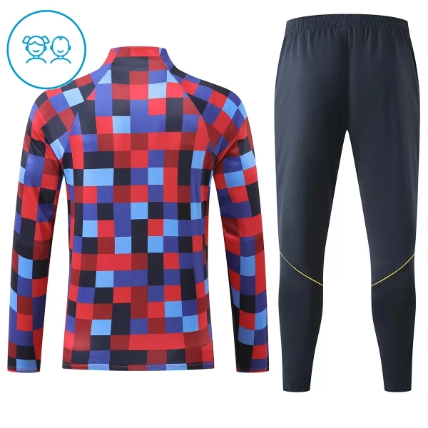 FC Barcelone Sweat d'Entraînement Enfant 2026-27 Quart-Zip Rouge