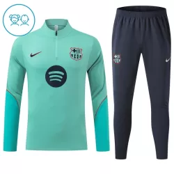 FC Barcelone Sweat d'Entraînement Enfant 2026-27 Quart-Zip Verte FC Barcelone Sweat d'Entraînement Enfant 2026-27 Quart-Zip Verte