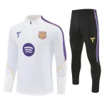 FC Barcelone Sweat d'Entraînement Homme 2026-27 Quart-Zip Blanche