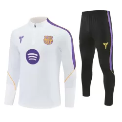 FC Barcelone Sweat d'Entraînement Homme 2026-27 Quart-Zip Blanche FC Barcelone Sweat d'Entraînement Homme 2026-27 Quart-Zip Blanche