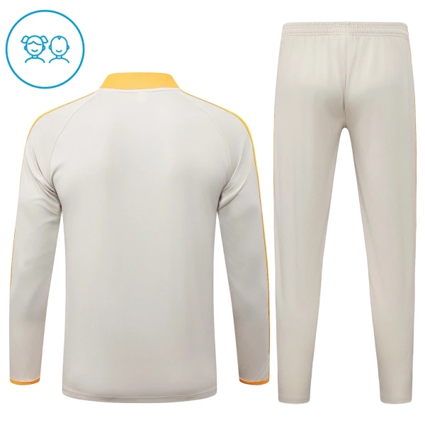FC Bayern Munich Sweat d'Entraînement Enfant 2026-27 Quart-Zip Blanche