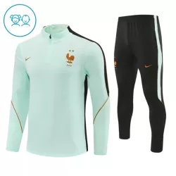 France Sweat d'Entraînement Enfant 2026-27 Quart-Zip Blanche France Sweat d'Entraînement Enfant 2026-27 Quart-Zip Blanche