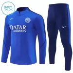 Inter Milan Sweat d'Entraînement Enfant 2026-27 Quart-Zip Bleue