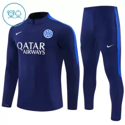 Inter Milan Sweat d'Entraînement Enfant 2026-27 Quart-Zip Bleue Inter Milan Sweat d'Entraînement Enfant 2026-27 Quart-Zip Bleue
