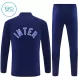Inter Milan Sweat d'Entraînement Enfant 2026-27 Quart-Zip Bleue