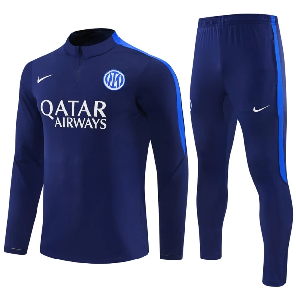 Inter Milan Sweat d'Entraînement Homme 2026-27 Quart-Zip Bleue Inter Milan Sweat d'Entraînement Homme 2026-27 Quart-Zip Bleue