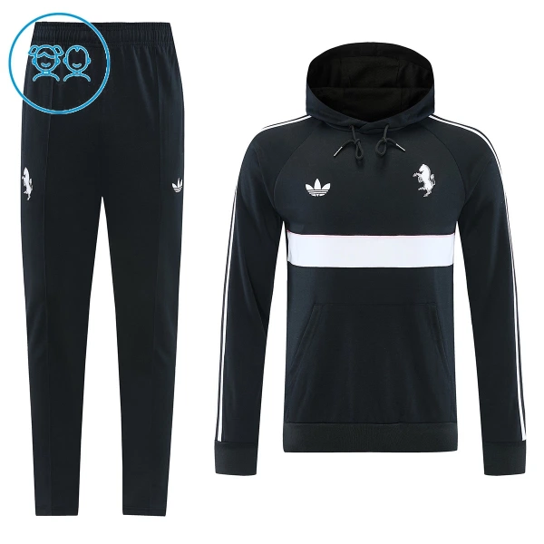 Juventus Hoodie Sweat d'Entraînement Enfant 2026-27 Noire