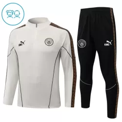Manchester City Sweat d'Entraînement Enfant 2026-27 Quart-Zip Gris Manchester City Sweat d'Entraînement Enfant 2026-27 Quart-Zip Gris