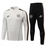 Manchester City Sweat d'Entraînement Homme 2026-27 Quart-Zip Gris