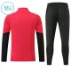 Manchester United Sweat d'Entraînement Enfant 2026-27 Quart-Zip Rouge