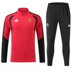 Manchester United Sweat d'Entraînement Homme 2026-27 Quart-Zip Rouge