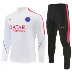 Paris Saint-Germain Sweat d'Entraînement Homme 2026-27 Quart-Zip Blanche Paris Saint-Germain Sweat d'Entraînement Homme 2026-27 Quart-Zip Blanche