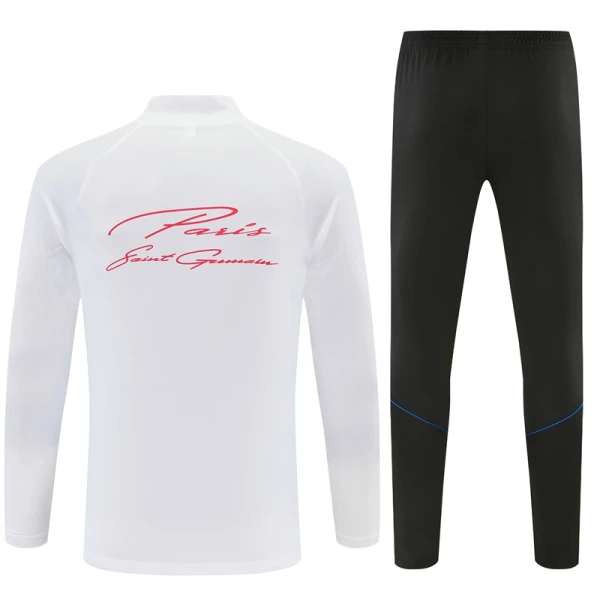 Paris Saint-Germain Sweat d'Entraînement Homme 2026-27 Quart-Zip Blanche